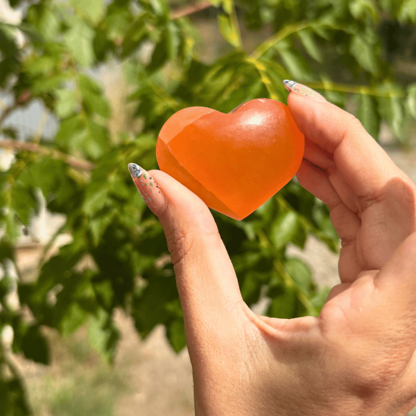 Coeur en sélénite