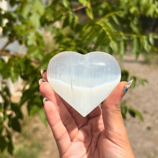 Coeur en sélénite