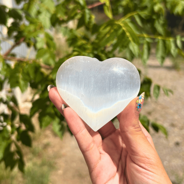 Coeur en sélénite
