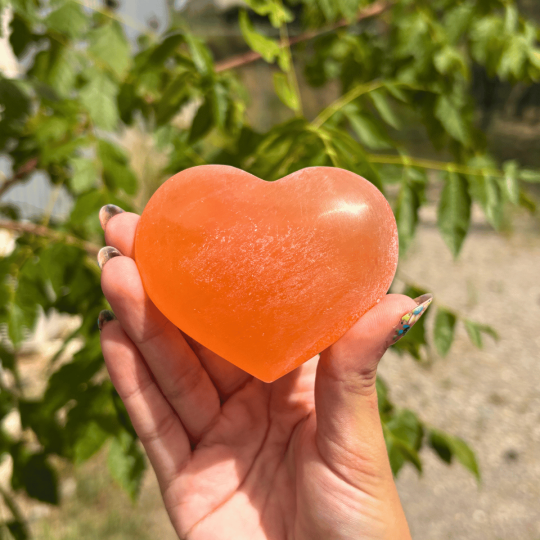 Coeur en sélénite