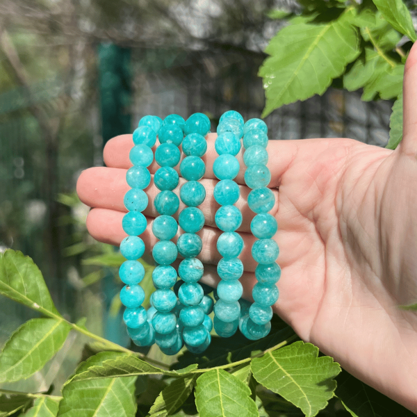 bracelet amazonite 8mm