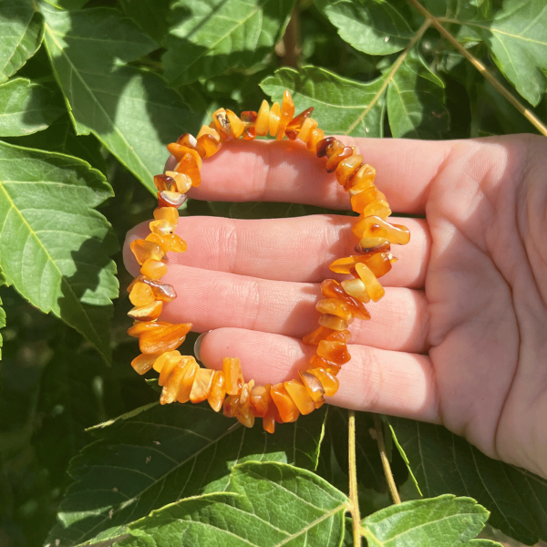 Bracelet ambre baroque | Pierres Naturelles | La Mine de l'Hérault