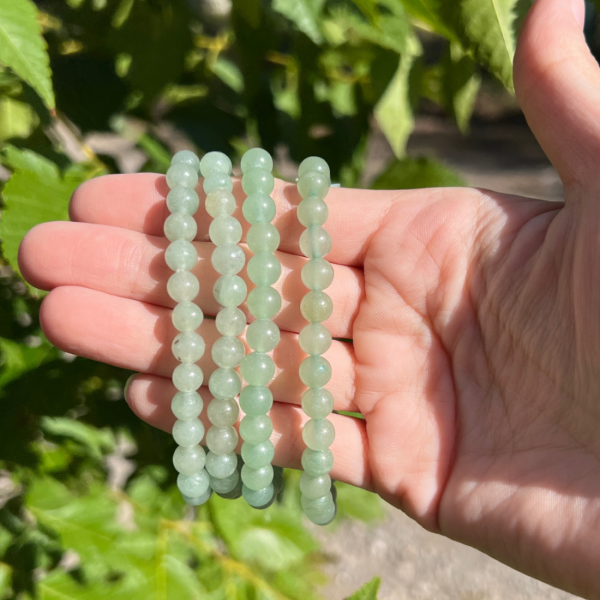 Bracelet aventurine verte 6mm