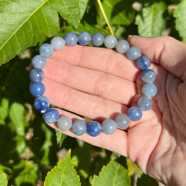 Bracelet aventurine bleue 8mm