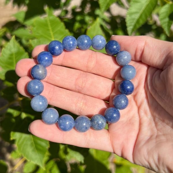 Bracelet aventurine bleue 10mm