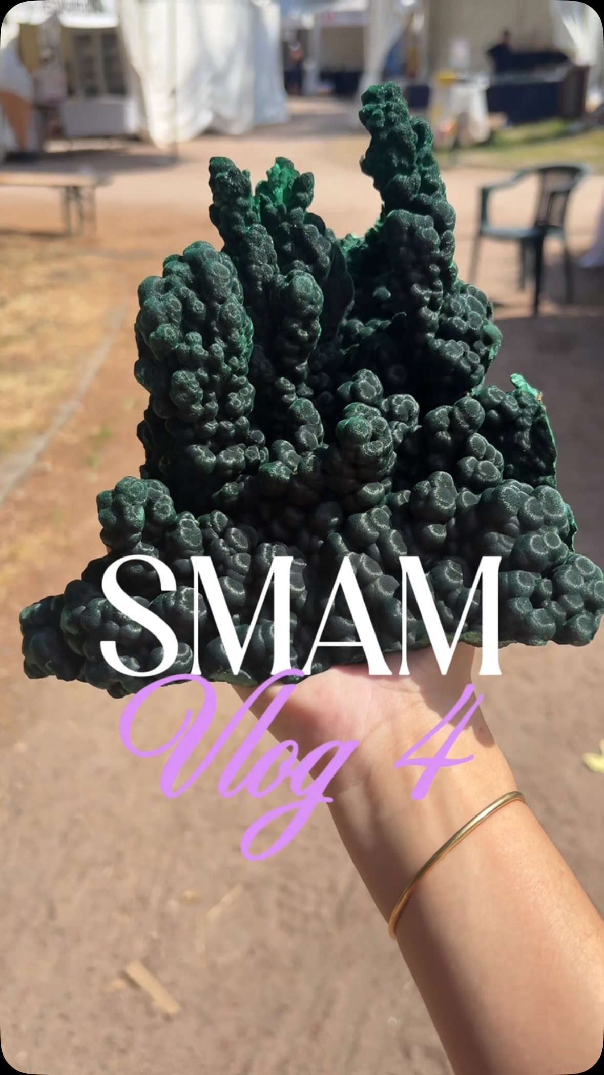 SMAM 2026 JOUR 4 : Entre pépites incontournables et dilemmes de collectionneuse 🤔💎

Nouvel épisode de notre mini-série quotidienne ! Ce matin, on plonge direct dans le vif du sujet avec une immersion au milieu de malachites aux reflets velours, totalement magiques.

L’un des plus grands plaisirs de ce salon, c’est de croiser des pièces uniques au monde, comme cette fluorine espagnole massive qui me fait sérieusement hésiter... Et juste à côté, des classiques plus accessibles : de jolis cristaux de cyanite verte ou de la calcédoine scintillante à des tarifs tout doux.

Mais le sourcing, c’est aussi savoir faire des choix. Parfois le coup de cœur est là, mais les prix s’envolent de façon irrationnelle (grosse pensée pour l’azurite de Russie et certaines shattuckites cette année...). On se console vite en dénichant des pépites plus confidentielles, comme ces améthystes du Kazakhstan ultra-lumineuses qu’on ne voit nulle part ailleurs.

📩 Rappel : la sélection de diopside, les améthystes ou encore la fluorine de Weardale à la couleur violette intense sont disponibles en message privé !

👇 J’ai besoin de ton avis : face à un lot de cobaltocalcite rose magnifique mais avec quelques légères imperfections, tu me dis de foncer pour son prix canon, ou t’es intransigeant sur la perfection des cristaux ?